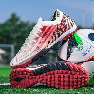 SAIBI Homens Conforto Unissex Chuteiras De Futebol TF Turf Botas Respiráveis Ao Ar Livre Grama Jogo Tênis De Treinamento