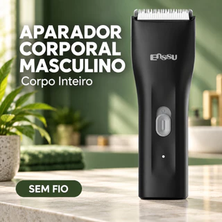 Aparador de Pelos à Prova d’Água Silencioso para Peito e Corpo Inteiro