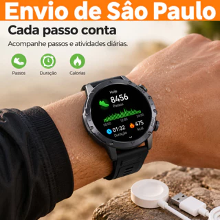 [OneEscolha] 2026 Novo Smartwatch Preto 1.43/1.46/1.70 polegadas HD 360x360 sofisticado, Controle de Música, Multifunct