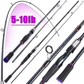 Sougayilang 1.8M-1.68M-2.1M Vara De Pesca De Carbono 2/4 Seções Fundição/Fiação Com Alça De EVA Para Água Doce/Salgada
