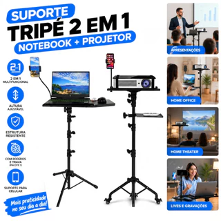 suporte projetor tripé pedestal notebook ajustável com rodas
