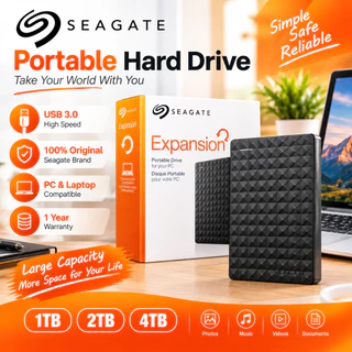 HD Externo Original Seagate Expansion 1TB 2TB 4TB USB 3.0 Alta Capacidade