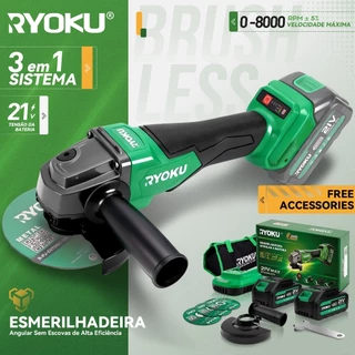 Rebarbadora Profissional RYOKU, Moedor De 5 Polegadas Multifuncional