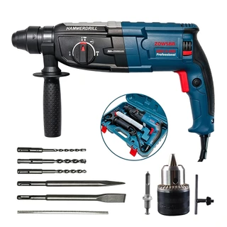 Martelete 1500W SDS Plus Com Maleta e Acessórios Fura Concreto 28mm e Aço 13mm