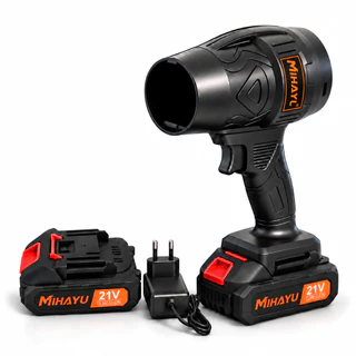 Soprador Turbo Jet Fan Secador Automotivo 2 Baterias 48V - Limpeza PC e Churrasqueira