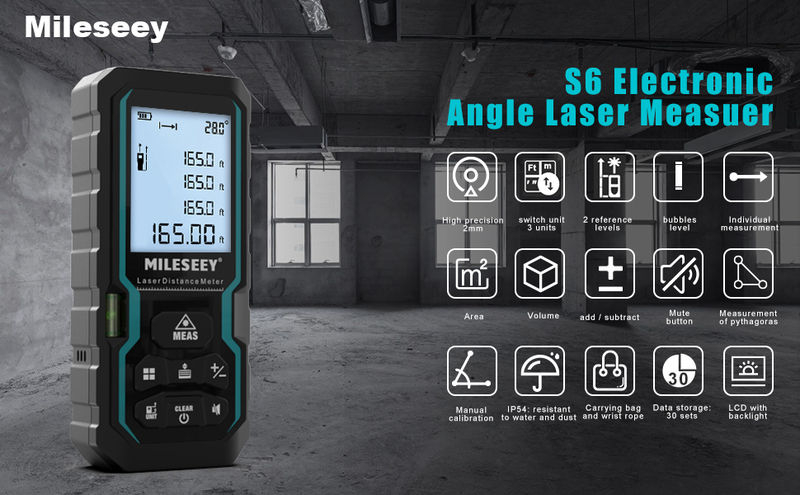 Mileseey Profissional Laser Rangefinder 40M 60M 80M 100M Medidor De ...