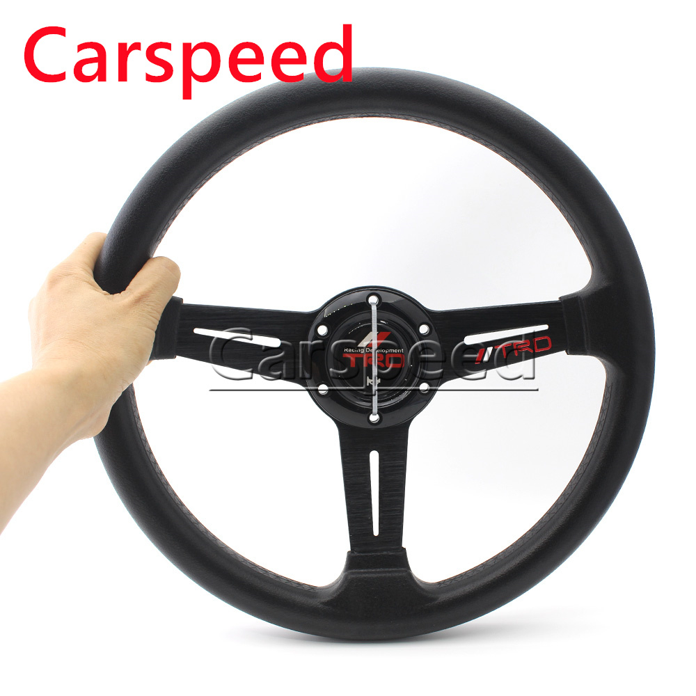 Volante Da Corsa In Alluminio E PU - 13 Pollici | Universale | Design Sportivo E Antiscivolo