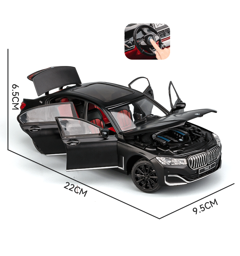 Diecast Car 1 : 24 BMW THE 7 760Li Modelos Alloy Toy Vehicle Com