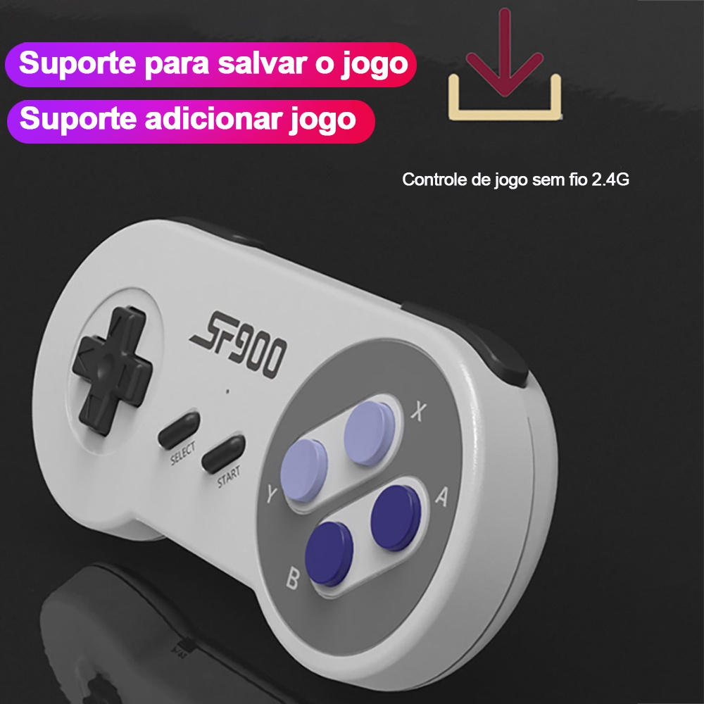 Em promoção! Hd Consola De Jogos De Vídeo M9 Jogo Stick 40000 Jogos De  128gb 2.4 G Sem Fio Dobro Controlador De S905x Cpu Para Psp/ps1/mame/fc