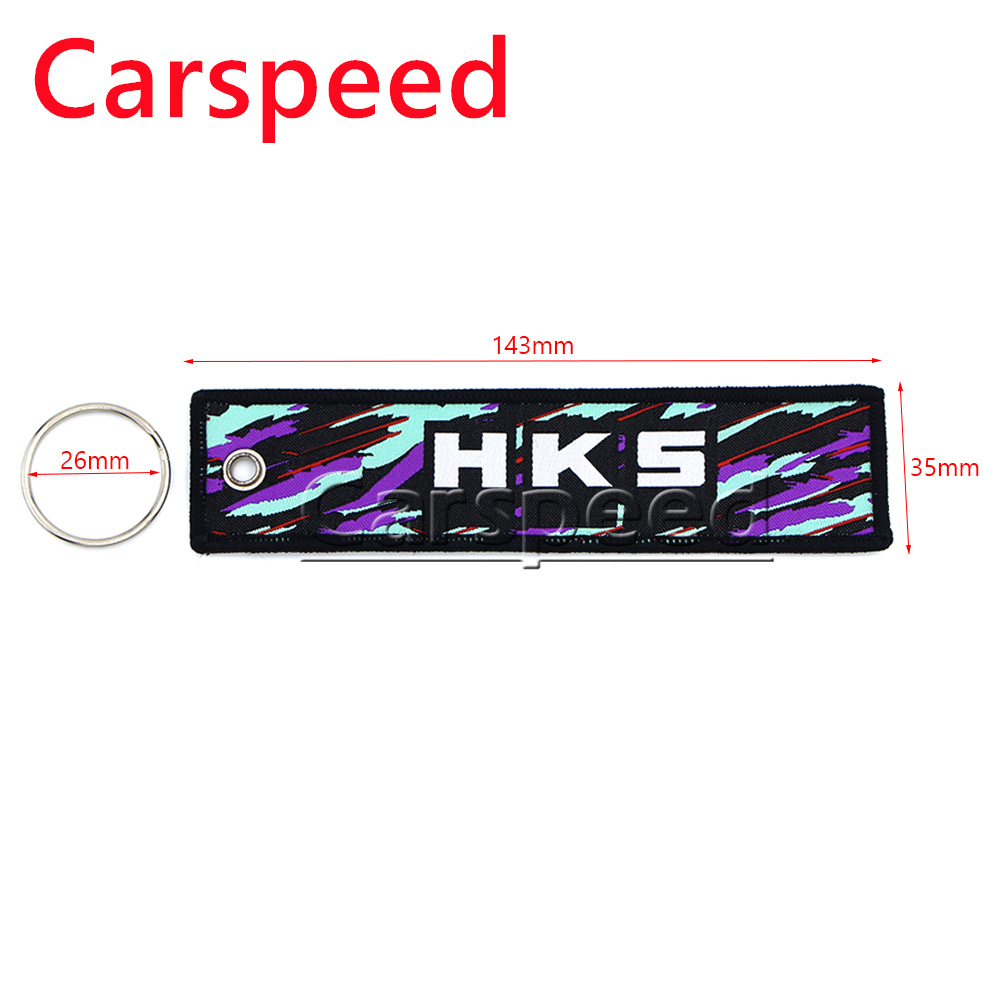 1PCS JDM Racing Style HKS Power Removable Lanyard Car 1PCS JDM Racing Style HKS Power Removable Lanyard Car