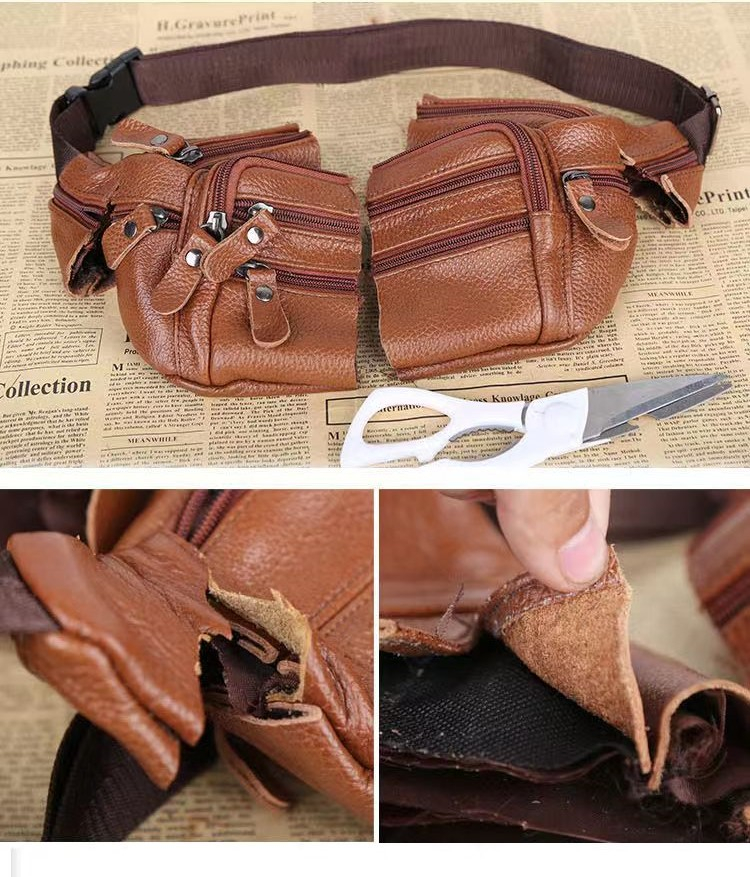 100% Genuine Leather Waist bags Multi-functional sport bag 100% Genuine Leather Waist bags Multi-functional sport bag