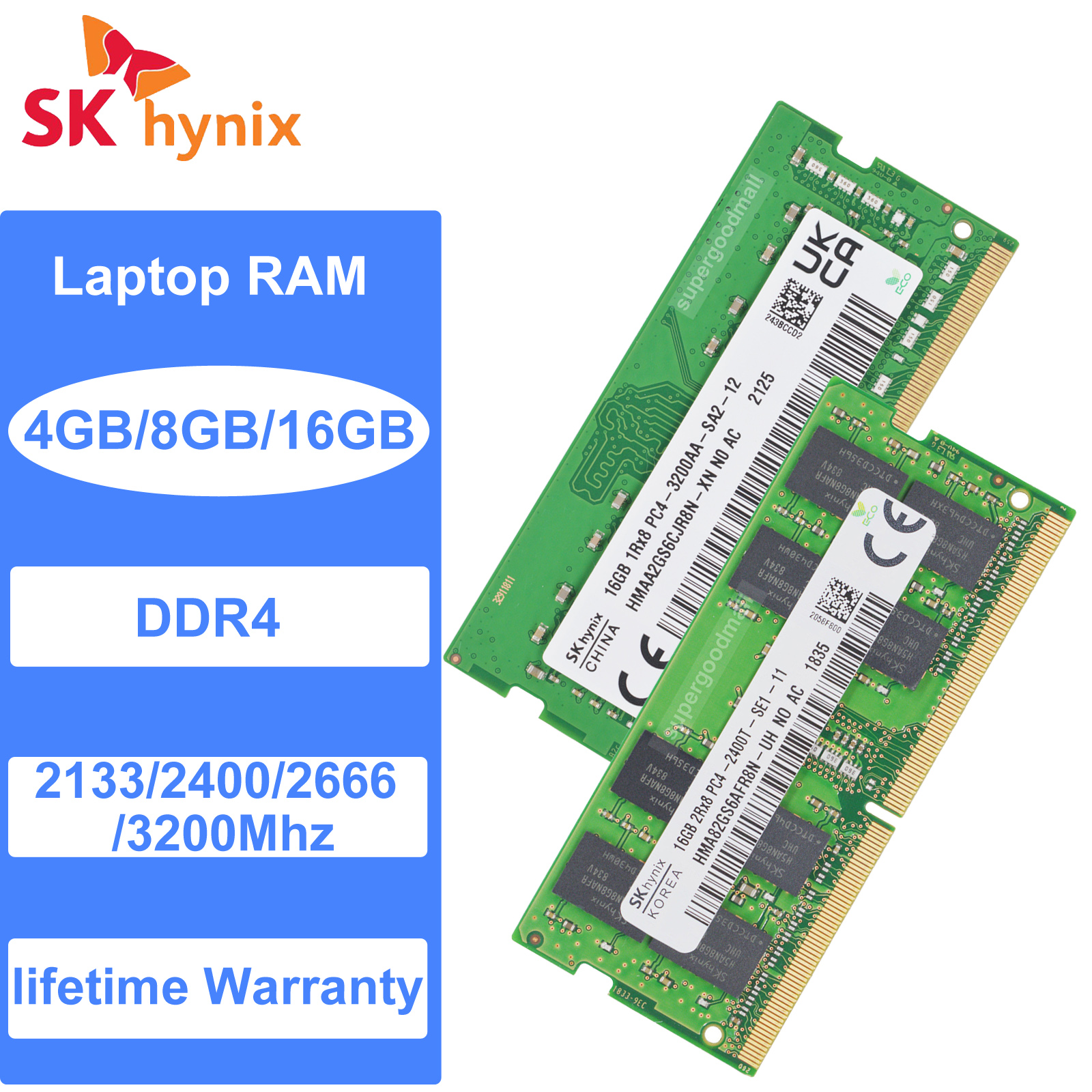 SKhynix 4GB 1R×16 PC4-2400T×72枚 - メモリー