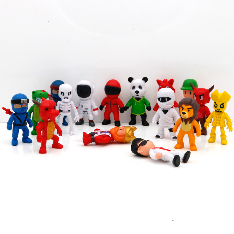 Stumble Guys Figures para Crianças, Boneca Feita à Mão, Bonecas