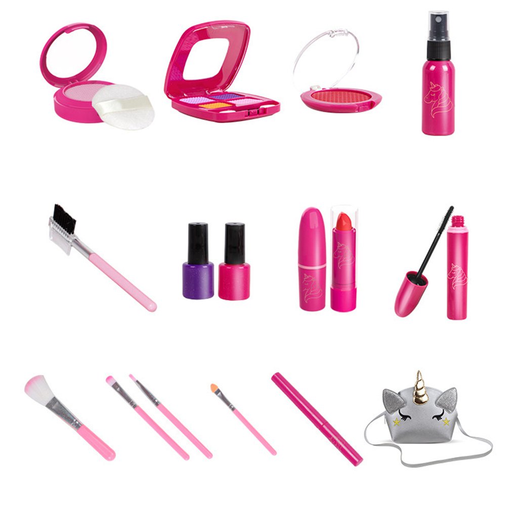 Kit Brinquedos De Maquiagem Para Crianças Menina Lavável Cosméticos Definir  Jogo Fingir Princesa HYOY1201 - Escorrega o Preço