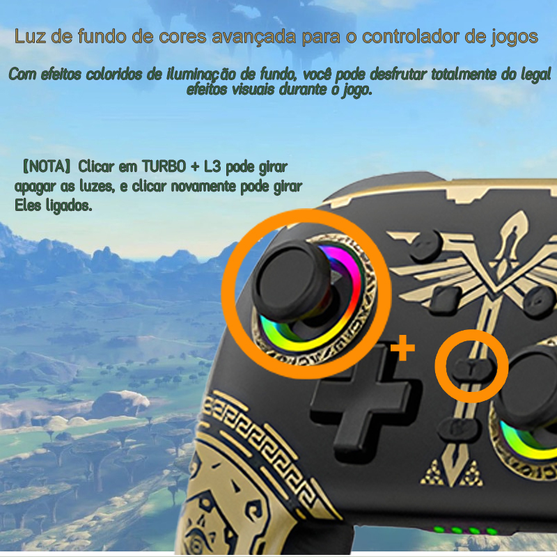 Controle Switch Pro NS08 Controlador De Jogos Sem Fio Switch Elite Para ...
