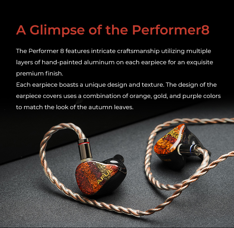 AFUL Performer8/Performer 8 1DD + 7BA Híbrido IEMs Fones De Ouvido