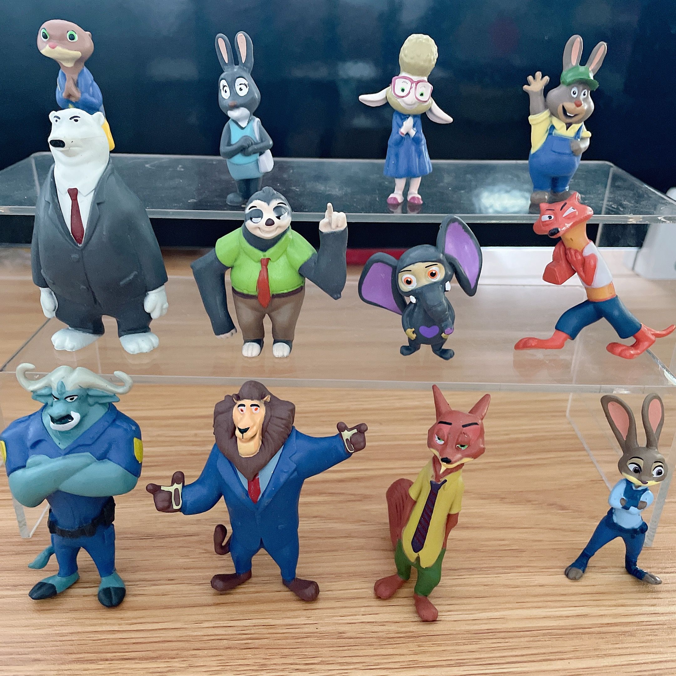 12Pcs/Set Disney Pixar Zootopia Popular Cartoon Anime Action Figura Nick  Fox Judy Toy Modelo De Brinquedo De Aniversário Infantil Presentes | Shopee  Brasil