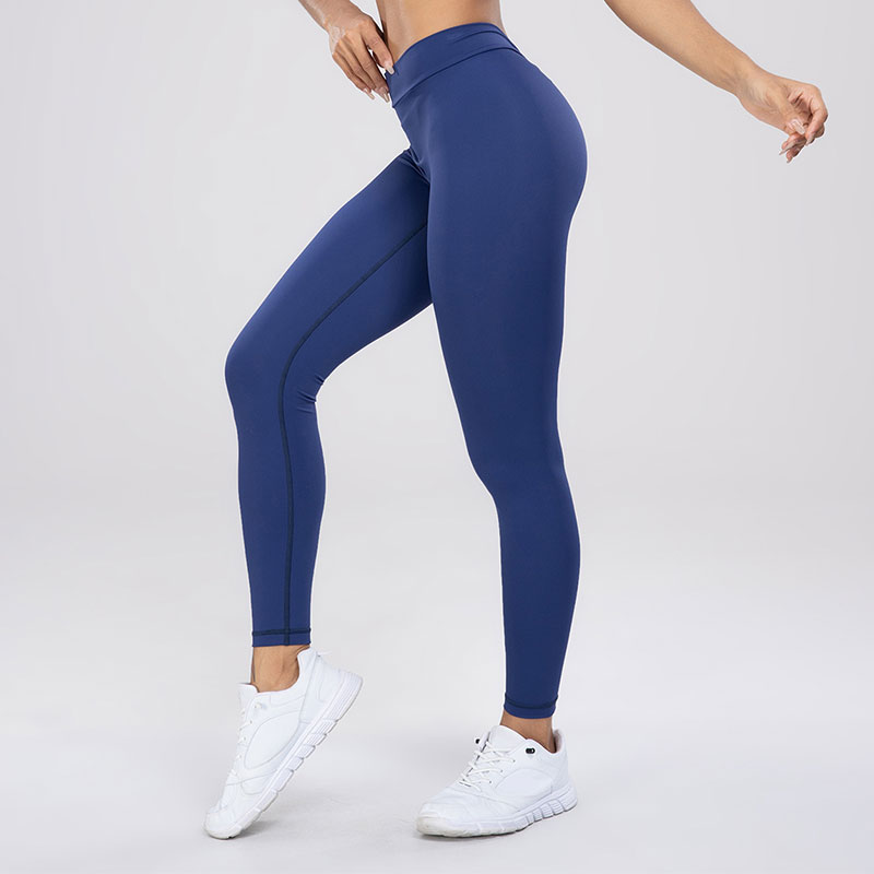 Moda Nova Fitness Mulheres Leggings Desportivos Calças De Yoga Sem Costura  V Waist Push Up Stretchy High Gym Exercício