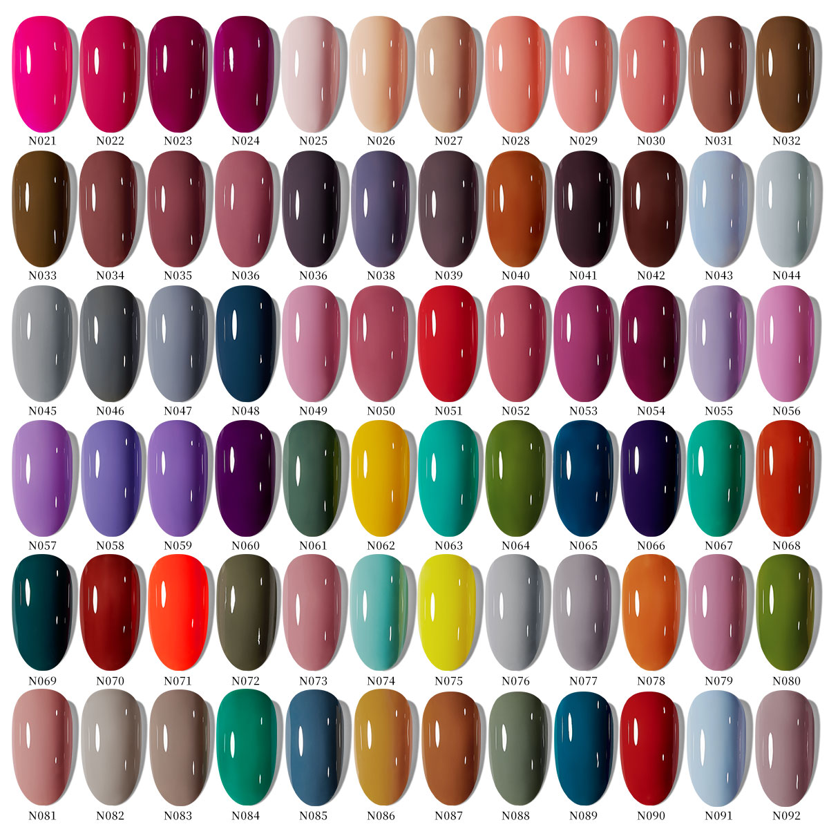 Esmalte Em Gel , Série Popular , Para Unhas , 141 Cores , Vibrantes ...
