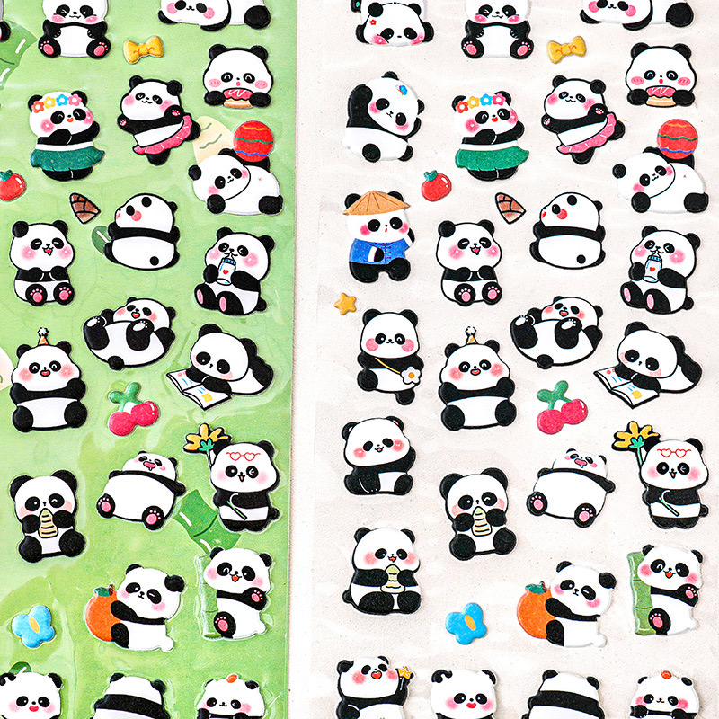 1 Caixa De Adesivos Temáticos De Panda, Desenhos Animados E Decoração  Estilo Doodles Adoráveis Para Notebook, Garrafa De Água, Porta De Vidro,  Fundo De Parede