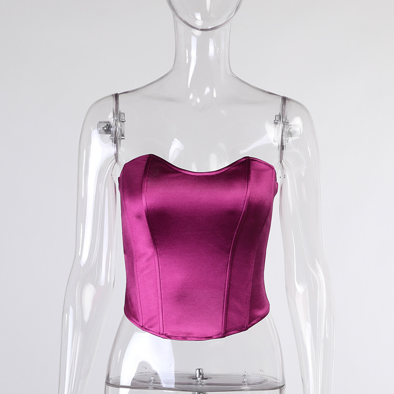 HOT PINK STRAPLESS BUSTIER – De Novoo