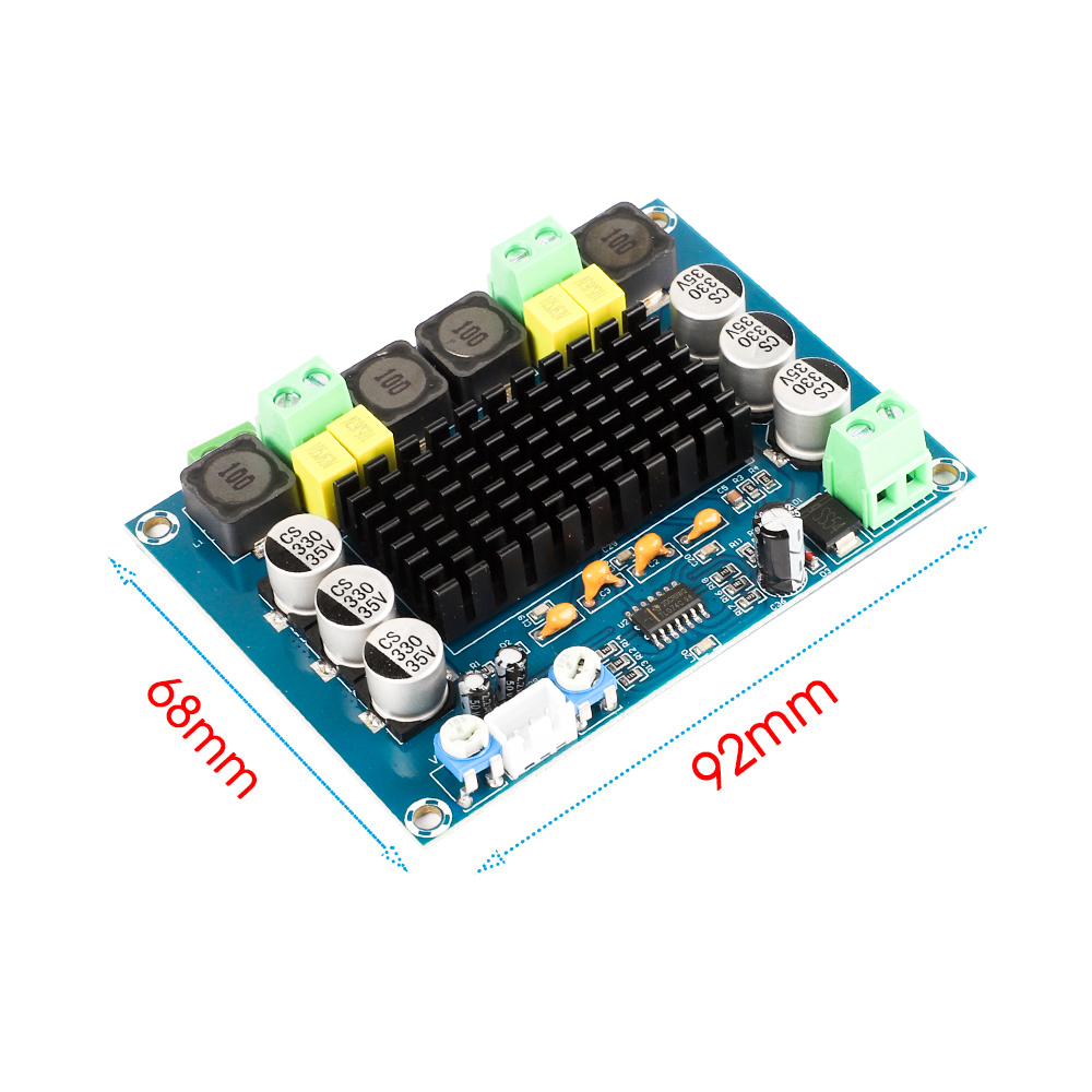 2x 120W Dual DC12-26V Placa Amplificadora de Áudio Estéreo Alta ...