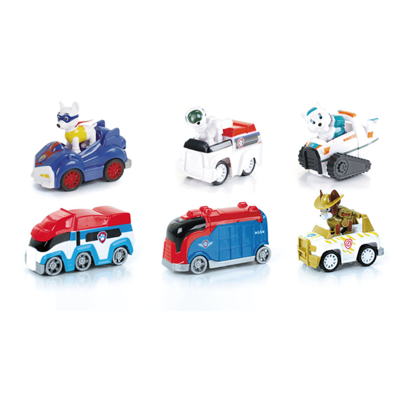 Brinquedos Educativos Para Carros PAW Patrol Pull back car Tracker Apollo  Ryder Modelo Criança