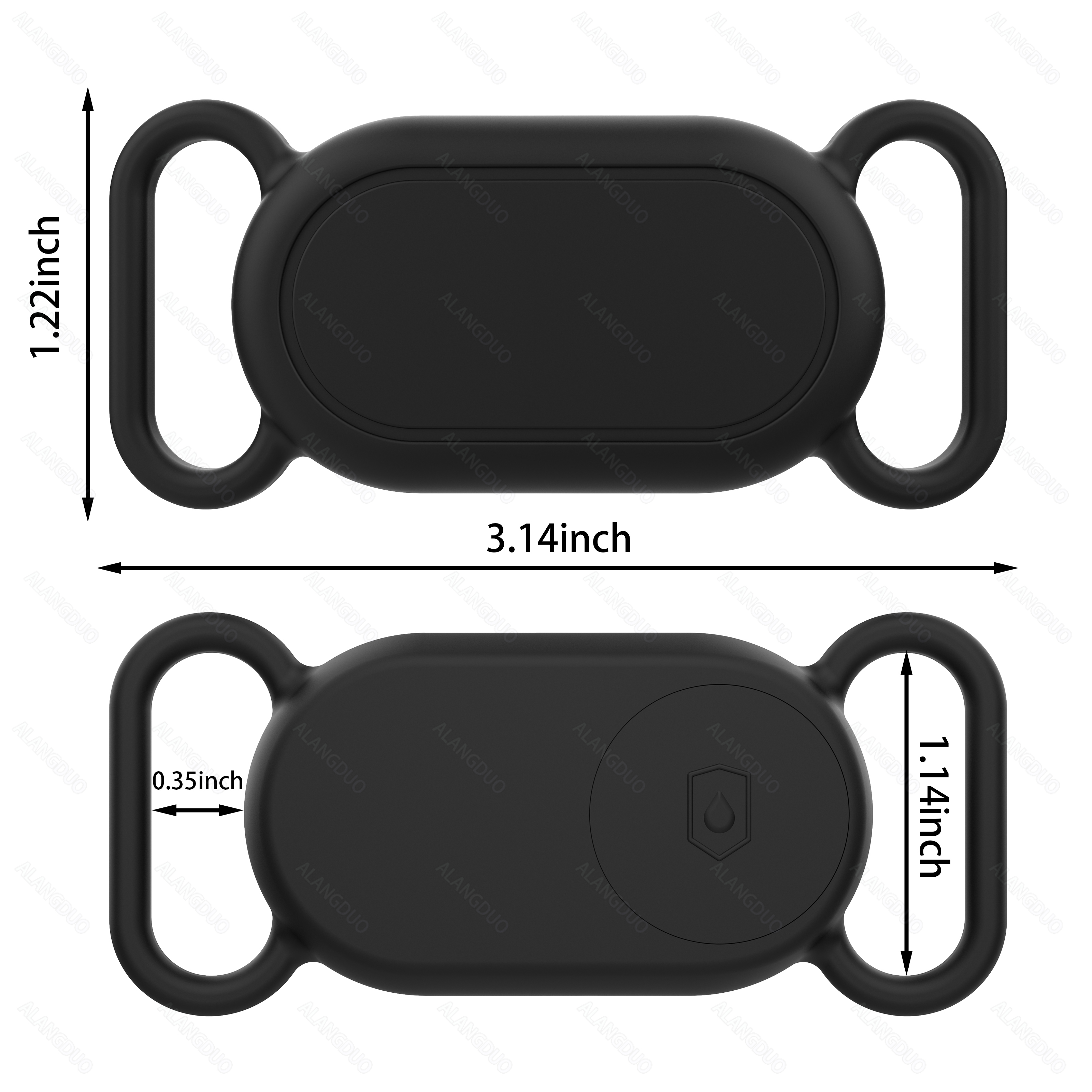 Para Samsung Galaxy SmartTag2 Porta Coleira Cães Capa De Silicone