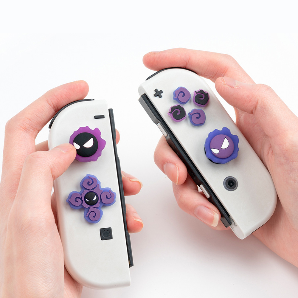 GeekShare Cute D-Pad Button Caps Silicone Thumb Grips Set Fantasma ...