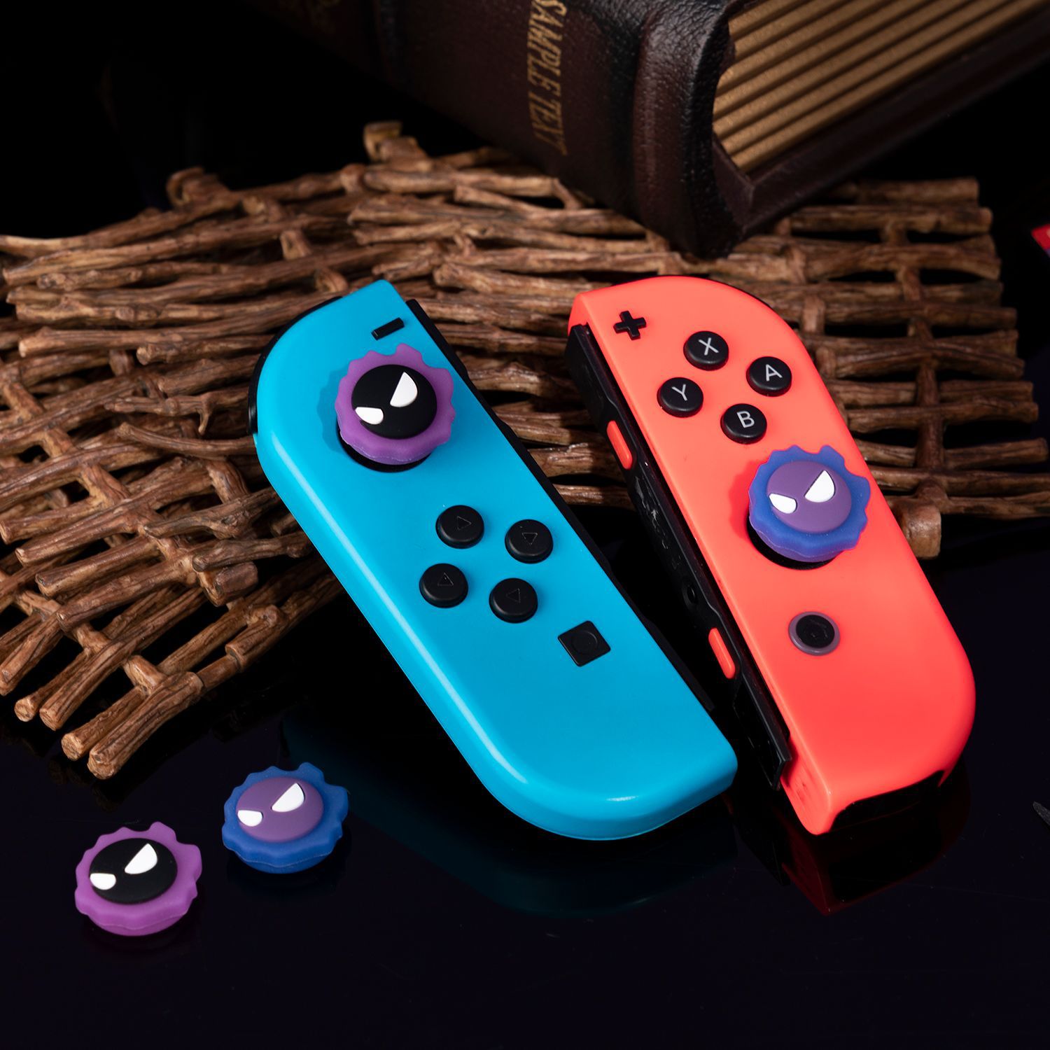 GeekShare Cute D-Pad Button Caps Silicone Thumb Grips Set Fantasma ...