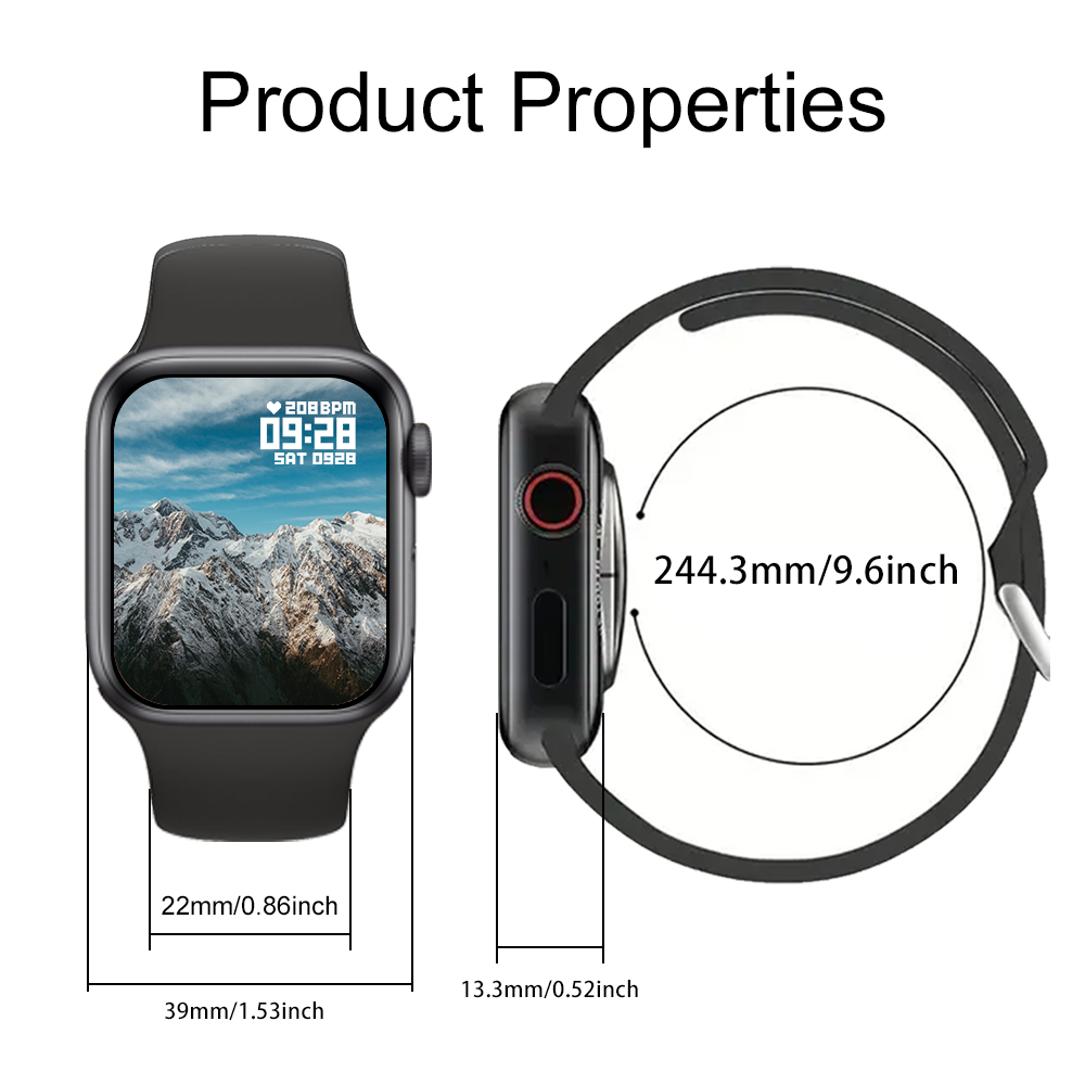 LAXASFIT Smartwatch S9 Max Original Relógio esportivo com tela HD de 2 ...