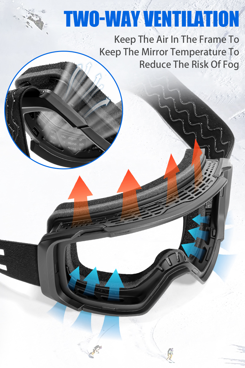 Gafas De Esquí KAPVOE K724 Con Lentes Fotocromáticas - UV400, Antiniebla, Compatibles Con Casco Y Gafas Graduadas (OTG)