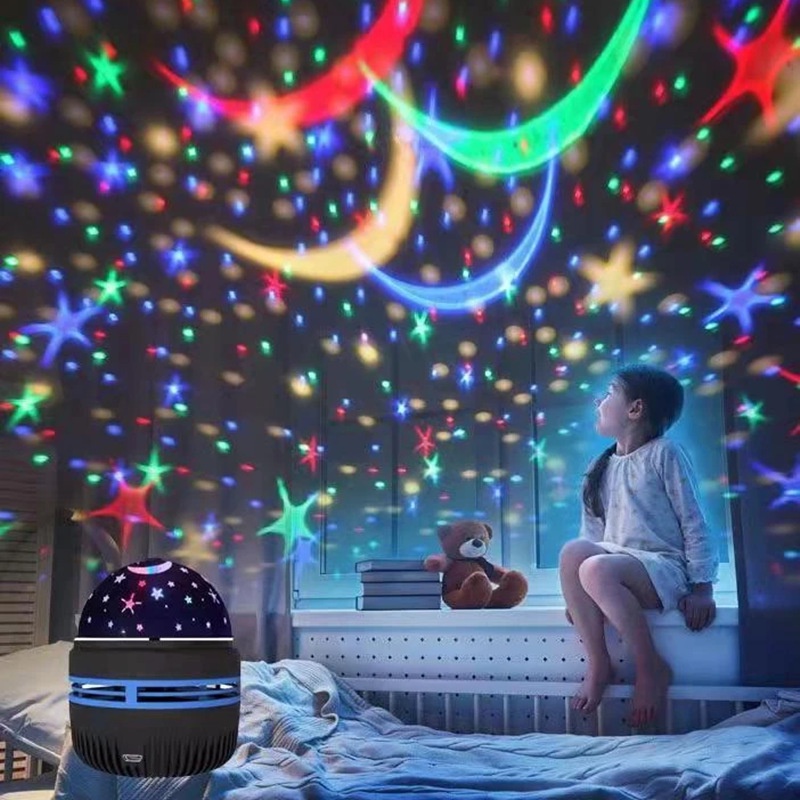 Projetor Aurora Galaxy Colorful Life - Luz Noturna, Bluetooth, Recarregável USB-C - Para Quarto E Decoração