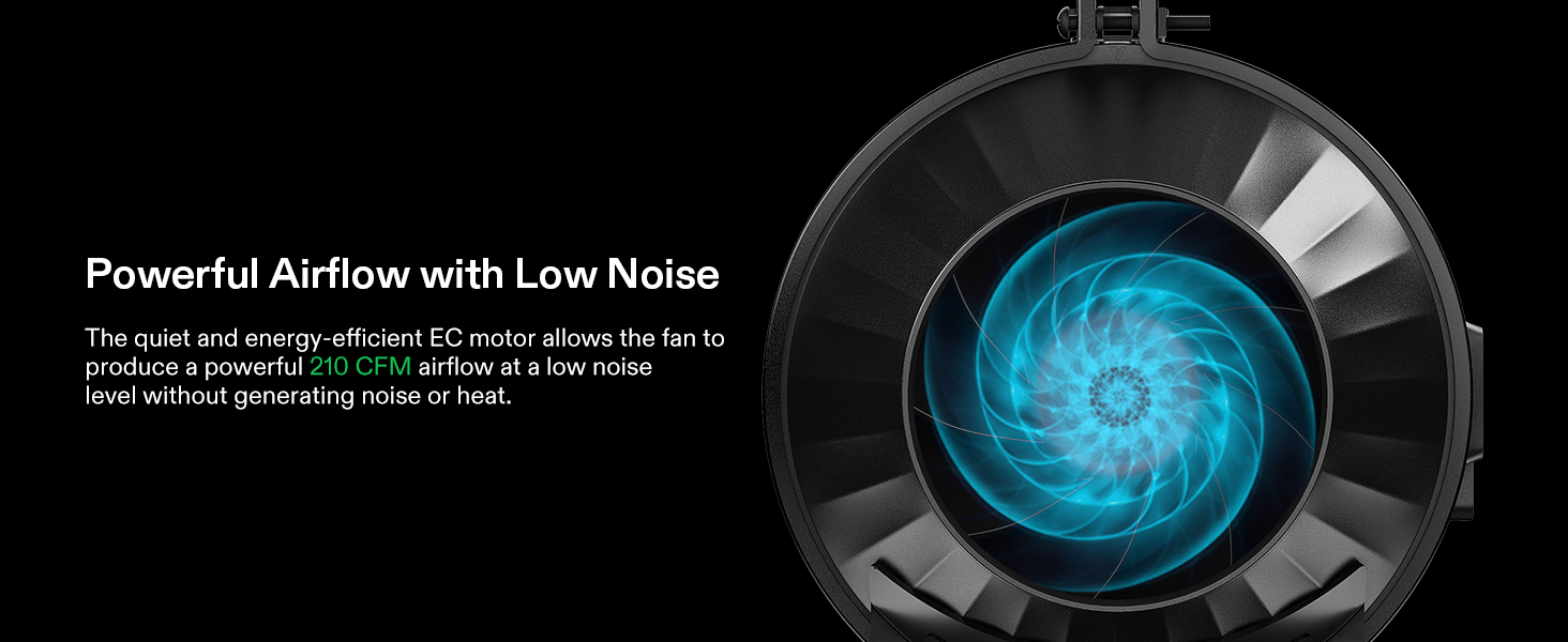 VIVOSUN Ventilador De Duto Em Linha AeroZesh T4/T6 Com Controlador De