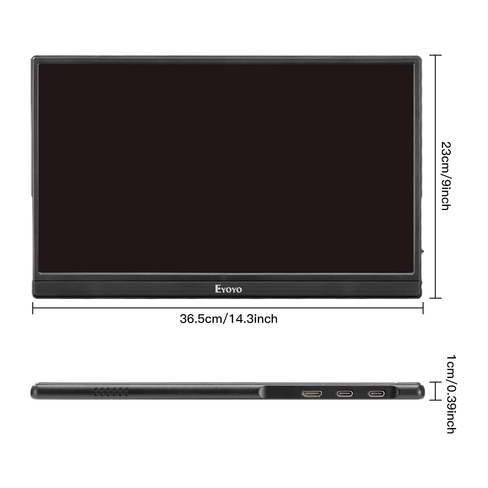 Monitor Portátil HDMI De 15.6 Polegadas Tipo-C 1080P HDR Tela IPS Alto ...
