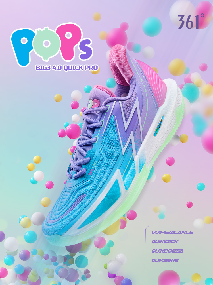 361 Graus Big3 4.0 Quick Pro Men Sapatos De Basquetebol Homens