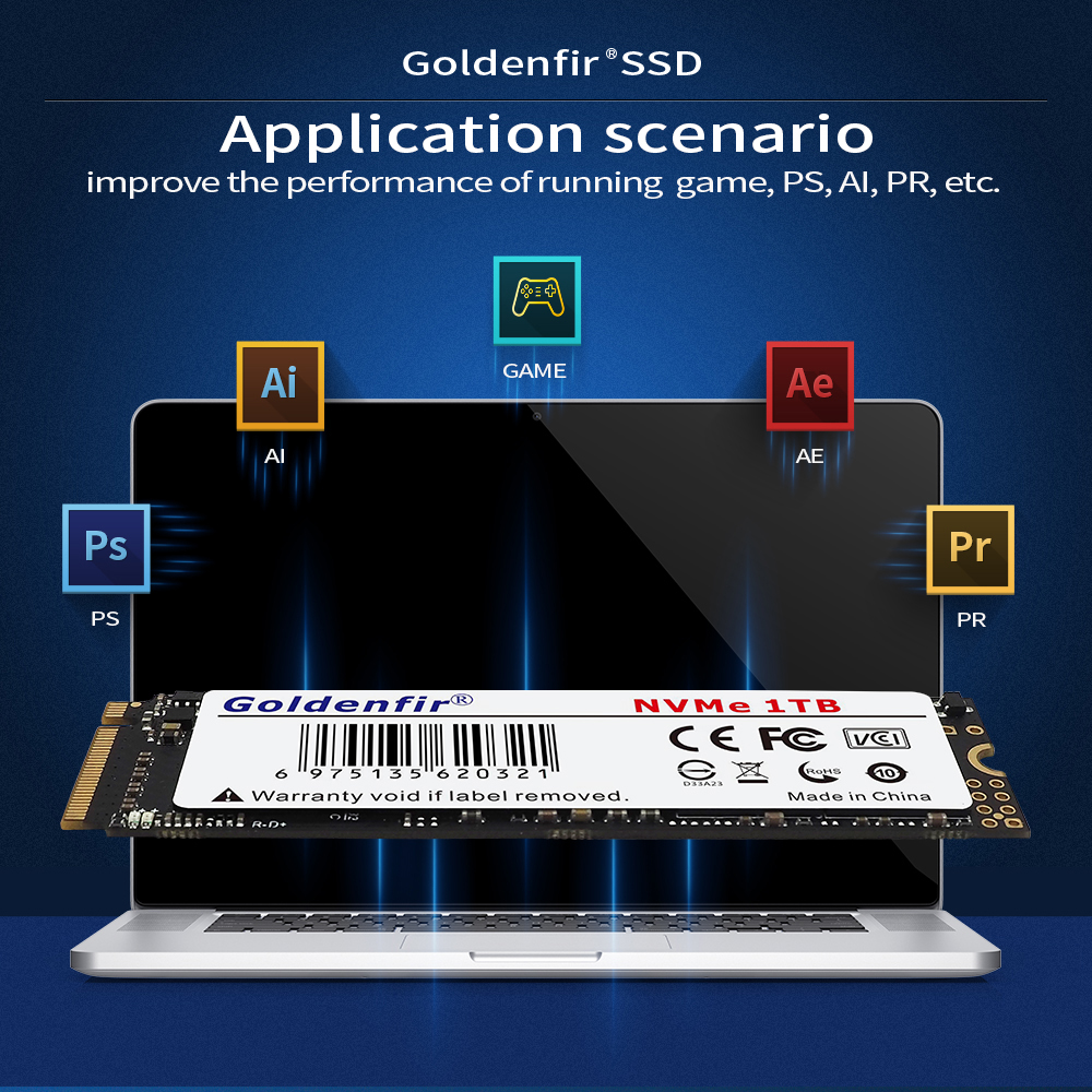 Goldenfir SSD M . 2 NVMe 1TB 512GB 256GB 128GB PCIe 2280