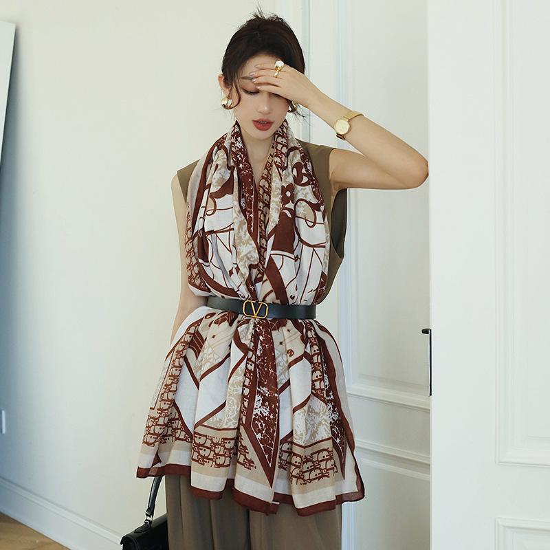 Business Fashion OL Cachecol Simples Cachecol Longo Tamanho Grande ...