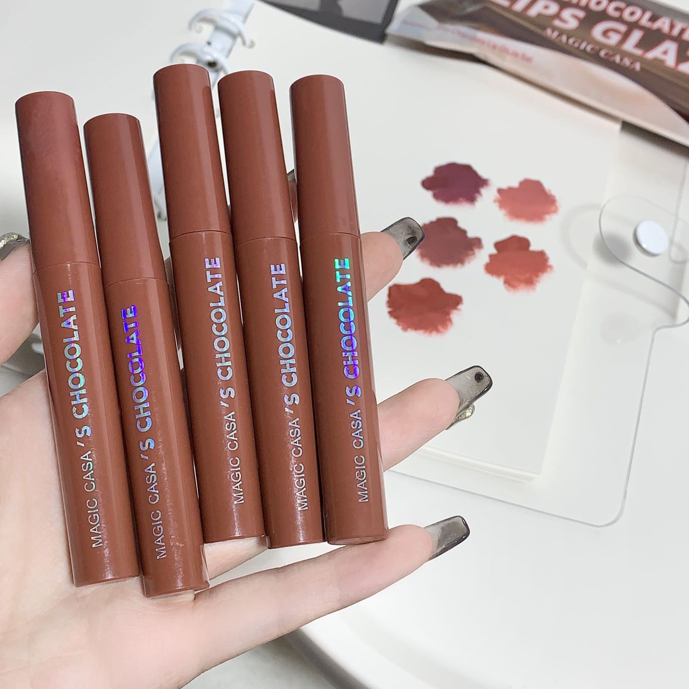 Kit Labial Fosco Indulgente 5 Cores Brilho Durável Inspirado em ...