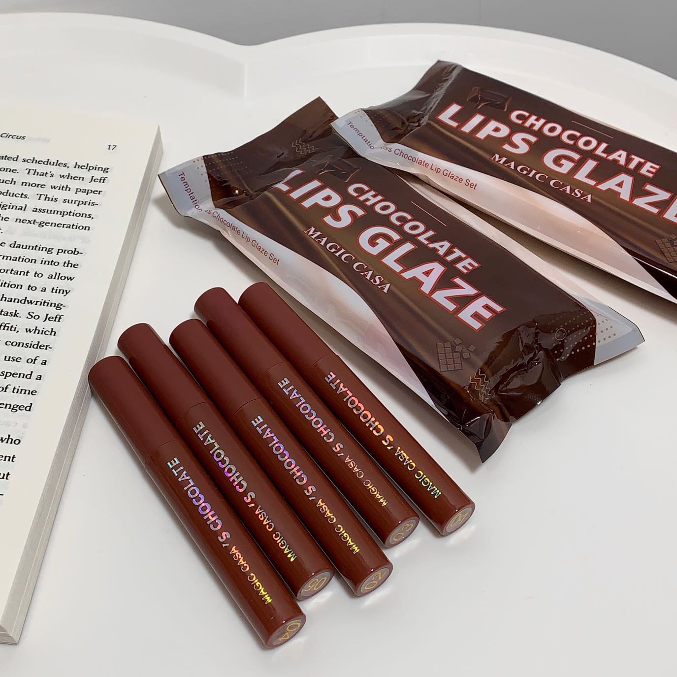 Kit Labial Fosco Indulgente 5 Cores Brilho Durável Inspirado em ...