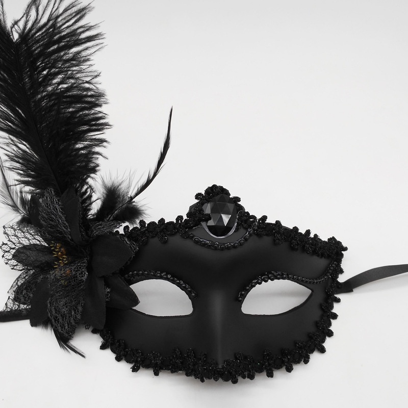 Adulto Masquerade Princesa Veneza Máscara Feminina Meia Face Sexy Festa ...