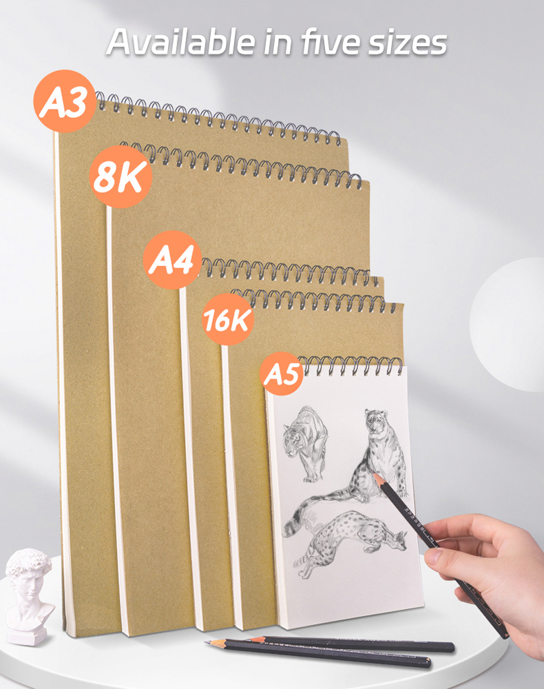 Caderno Profissional para Desenho 160 GSM Ideal para Lápis de Cor ...
