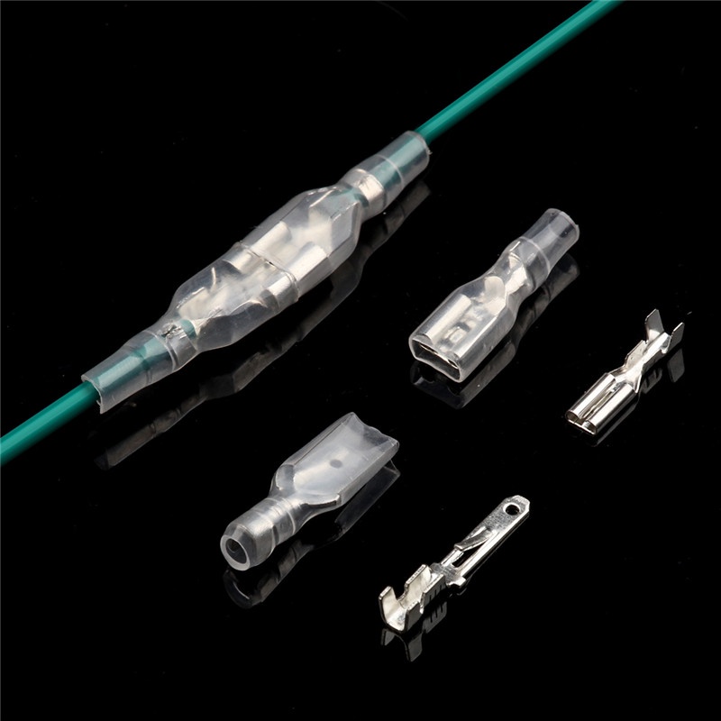 540pcs 2,8/4,8/6,3mm Terminais Crimpados Fêmea E Macho Isolados Com Fio ...