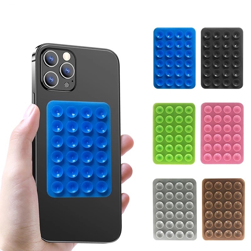 4 Ventose In Silicone Per Telefono A Doppia Faccia – Adesivo Antiscivolo Per Selfie, Video E Navigazione, Adatto A Superfici Lisce