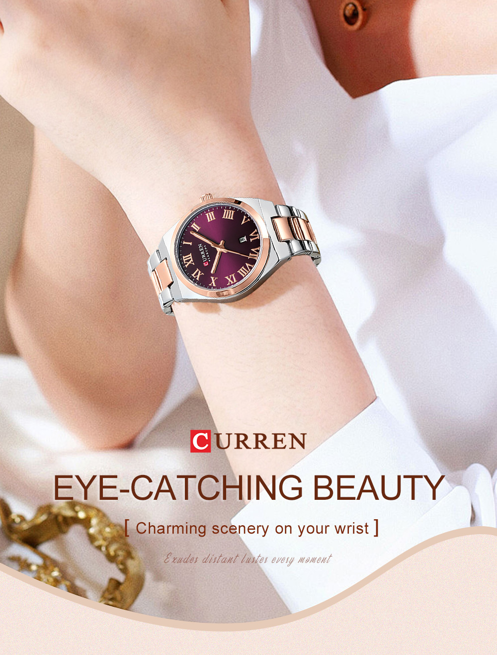 Montre Chronographe NOTIONR 41mm - Cadran Noir, Bracelet Noir/or, Quartz, Neuve Avec étiquettes
