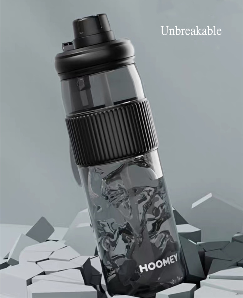 High Quality Tritan Material Water Bottle With Straw Fashion Portable Durable For Outdoor Travel Sports Drink - 750Ml