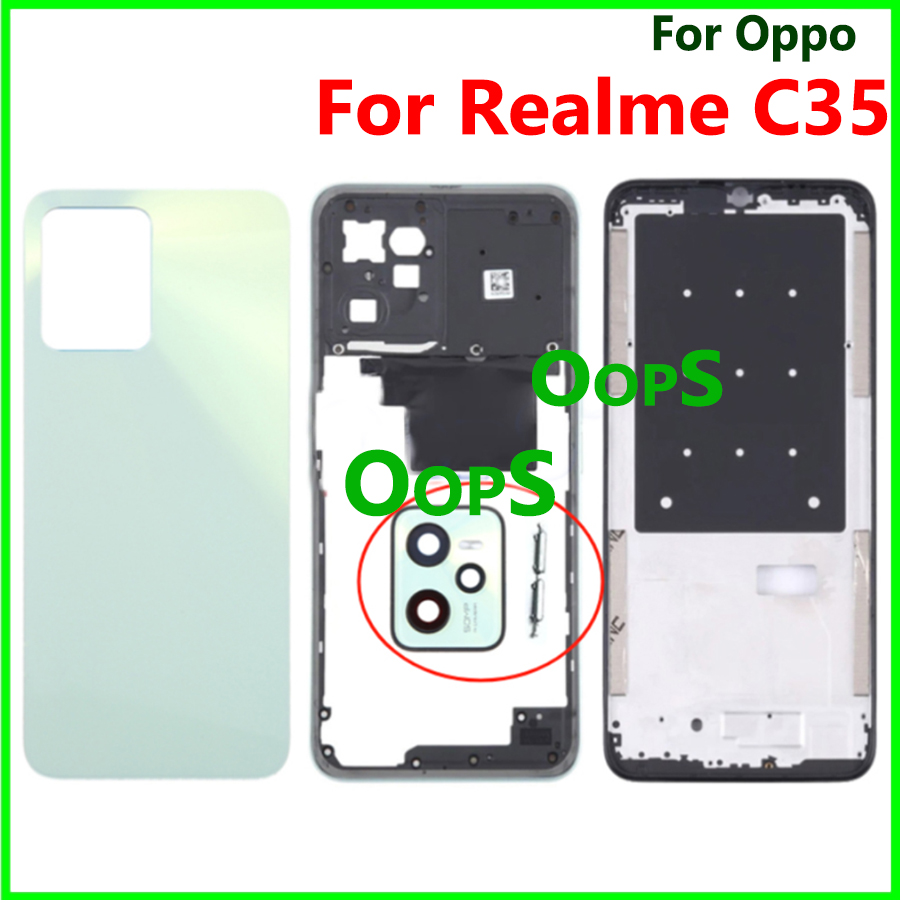 Vitre Arrière D'appareil Photo (lentille) Pour Realme C35 (RMX3511) - Pièce De Rechange Neuve
