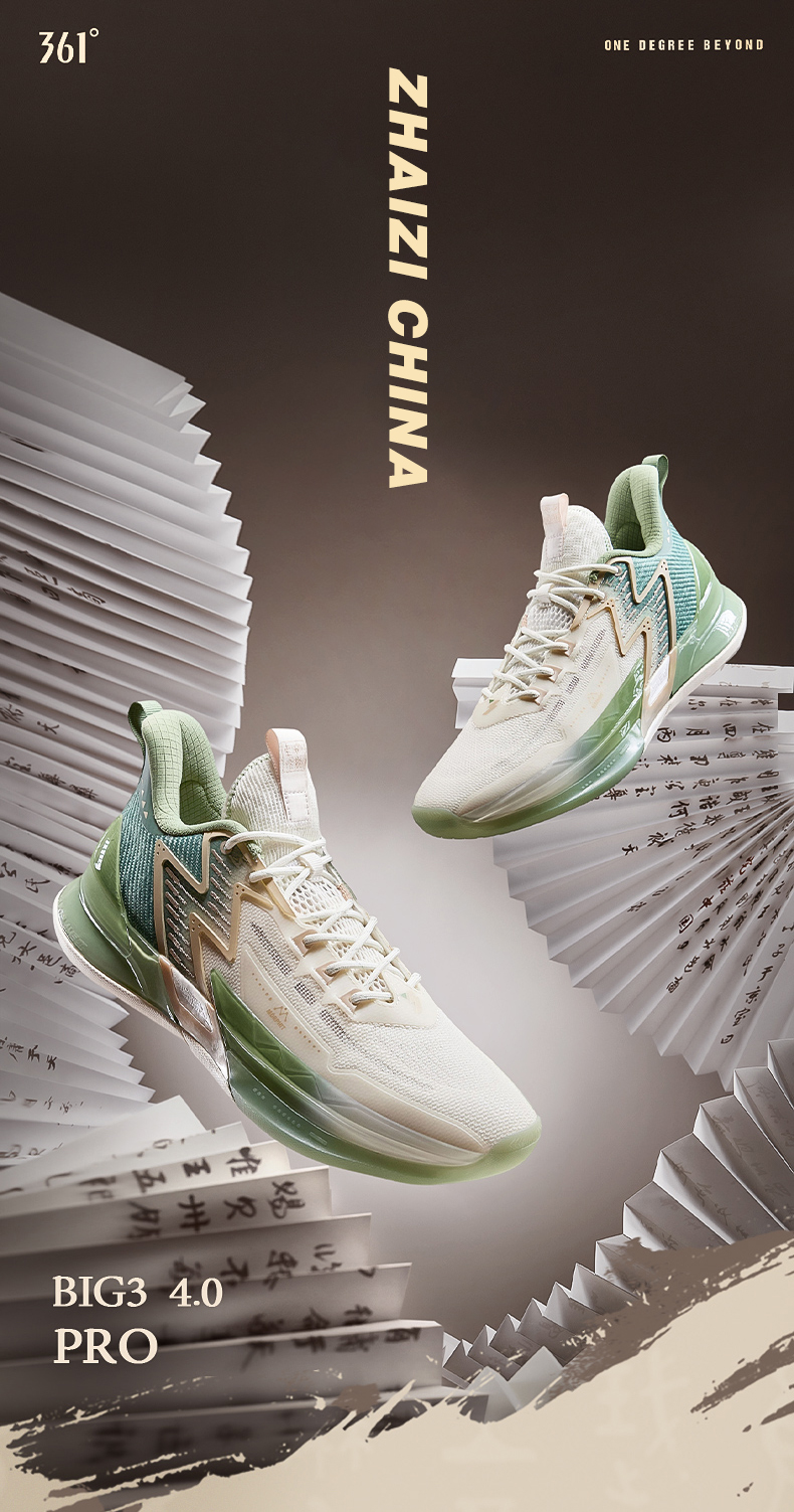 361 Graus Big3 4.0 Pro Men Sapatos De Basquetebol Homens