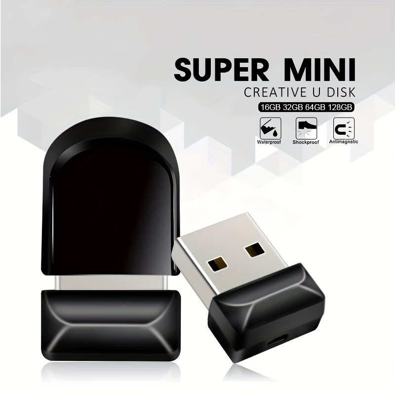 Super Mini Metal USB Flash Drive 64GB 32GB 16GB 8GB 4GB Memória Vara ...