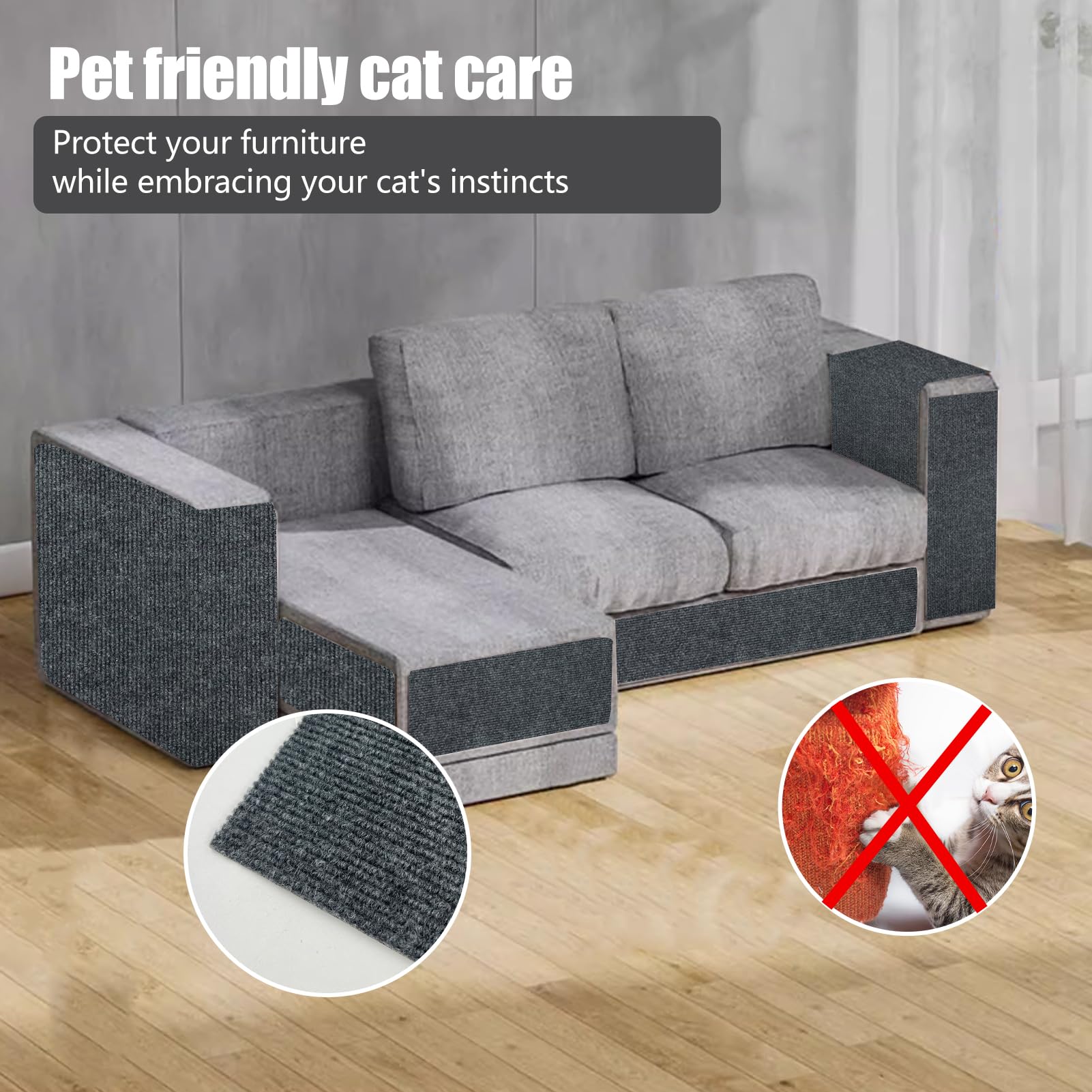 Sofá Anti-Gato Protege Garras De Placa De Arranhar Resistente Ao ...
